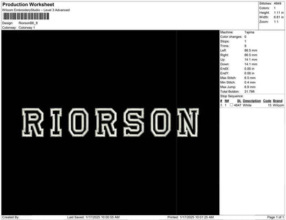 Riorson B