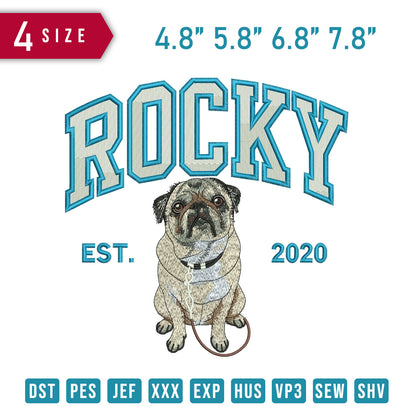 Rocky Pug Dog