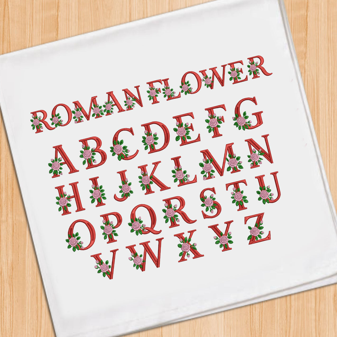 Roman Flower Font