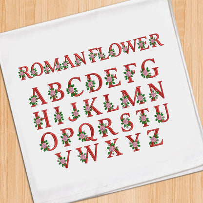 Roman Flower Font