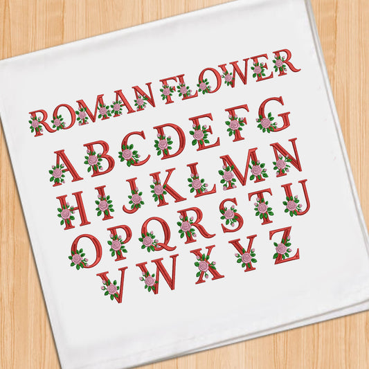 Roman Flower Font