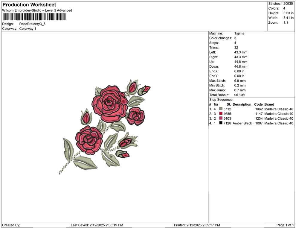 Rose Broidery