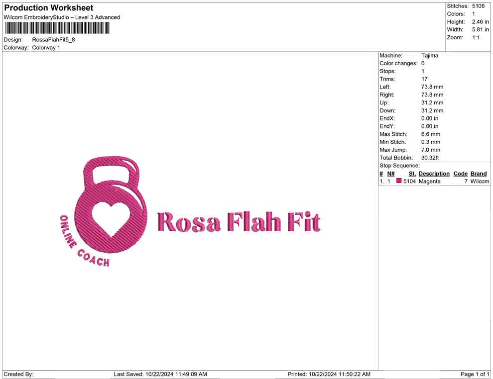 Rossa Flah Fit