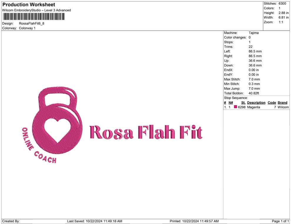 Rossa Flah Fit