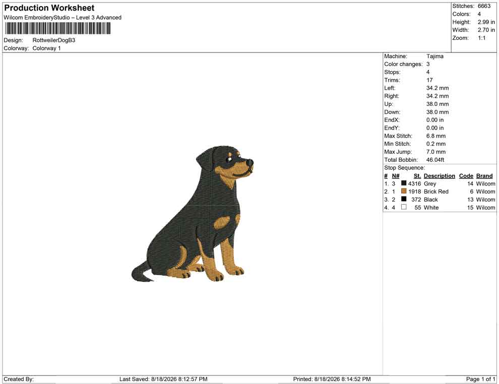 Rottweiler Dog B