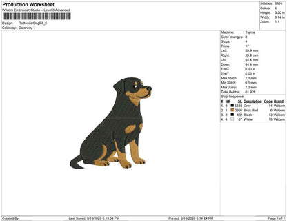Rottweiler Dog B