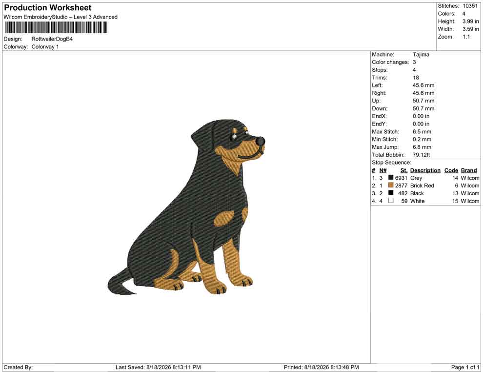 Rottweiler Dog B