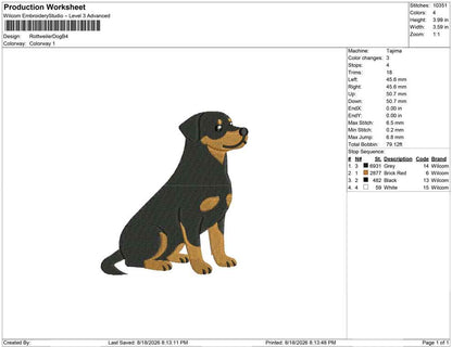 Rottweiler Dog B
