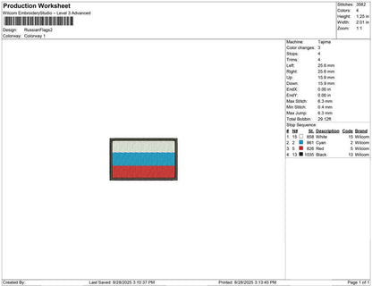 Russian flags