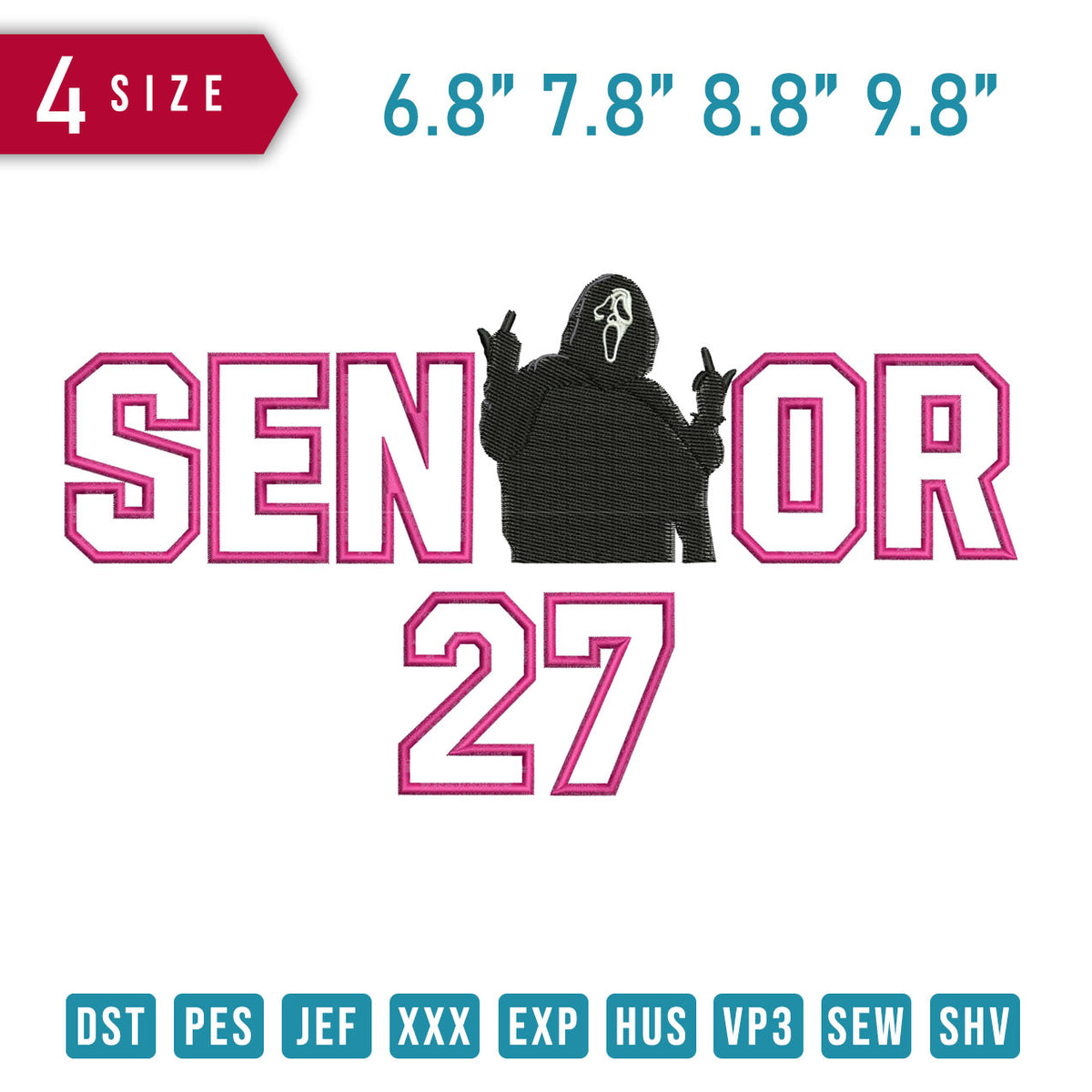 SENIOR 27 Ghost Applique