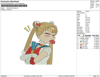 Sailormoon tongue