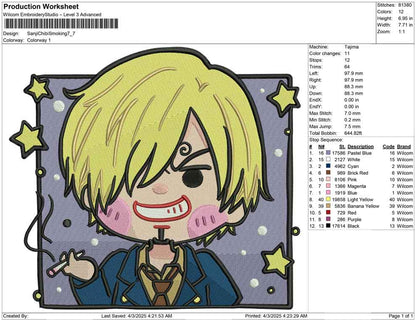 Sanji Chibi Smoking