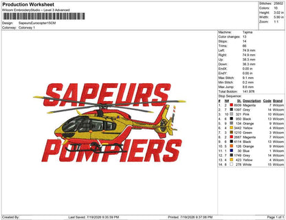 Sapeurs Eurocopter