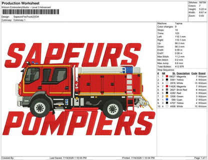 Sapeurs Fire Truck