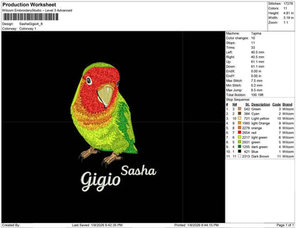 Love Bird Sasha