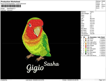 Love Bird Sasha