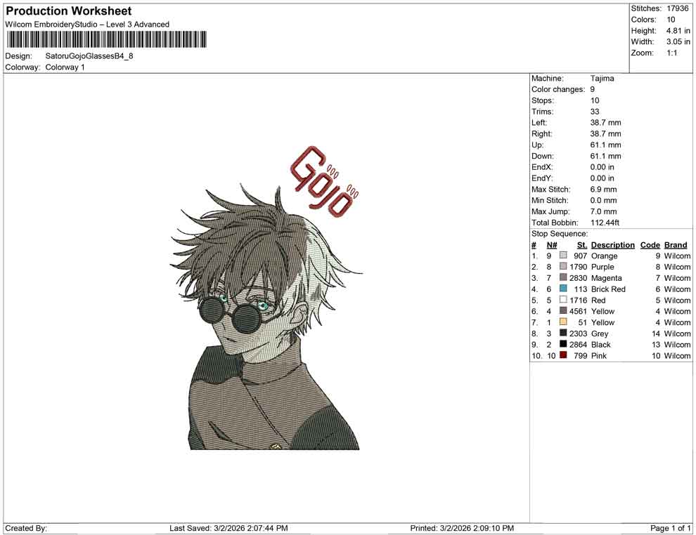 Satoru Gojo Glasses B