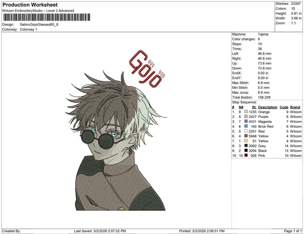 Satoru Gojo Glasses B