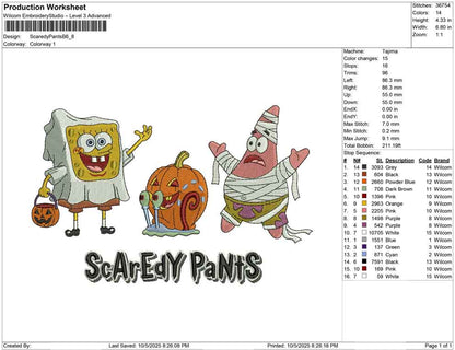Scaredy Pants B