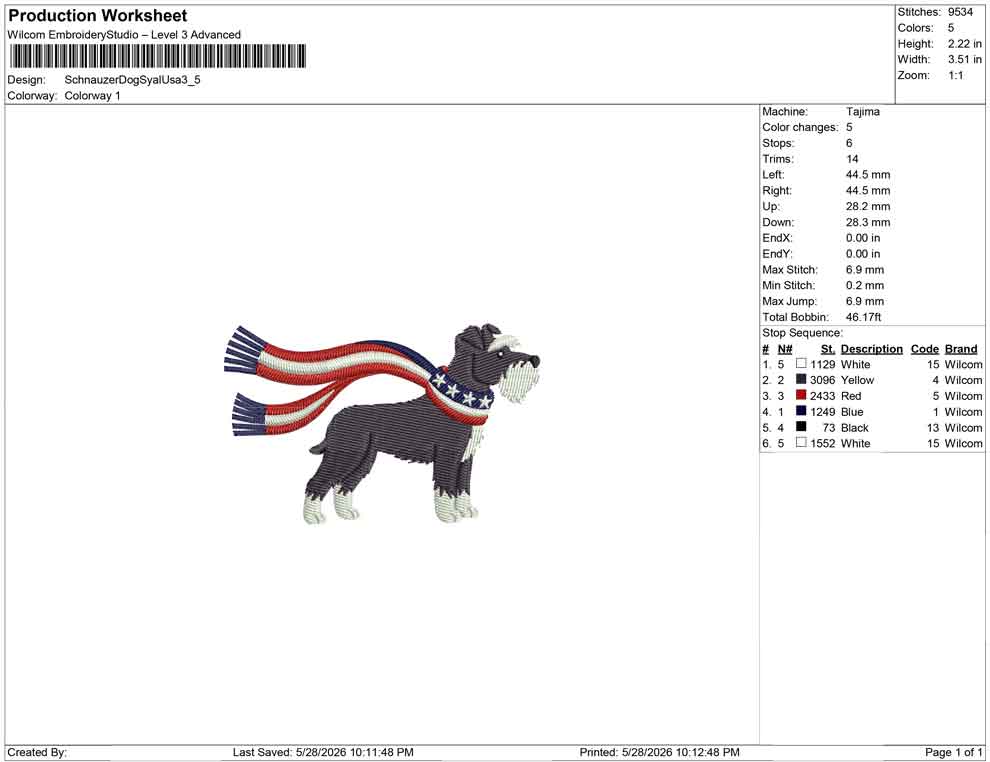 Schnauzer Dog Syal Usa