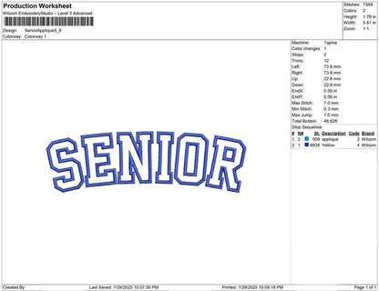 Senior Applique