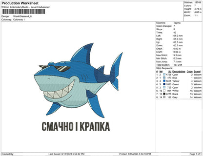 Shark eyeglasses
