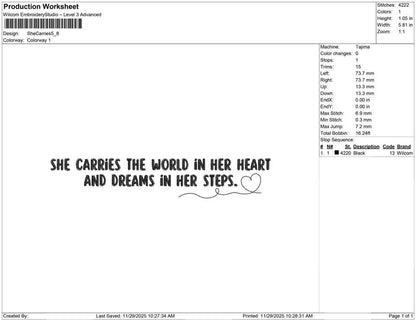 She Carries