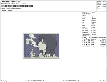Shiro Usazaki Smoking
