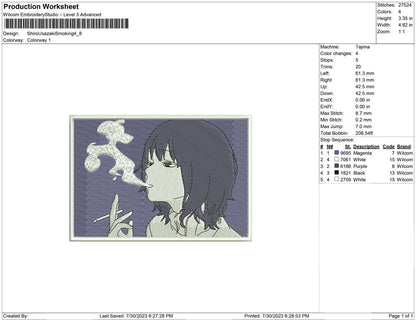 Shiro Usazaki Smoking