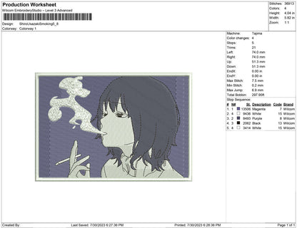 Shiro Usazaki Smoking