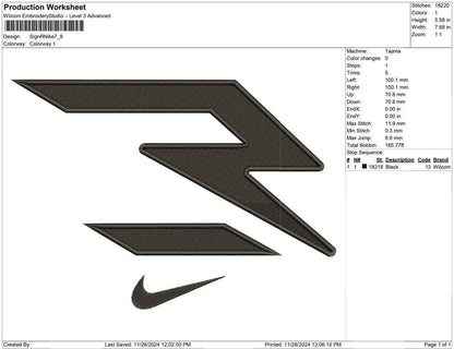 Sign R Nike