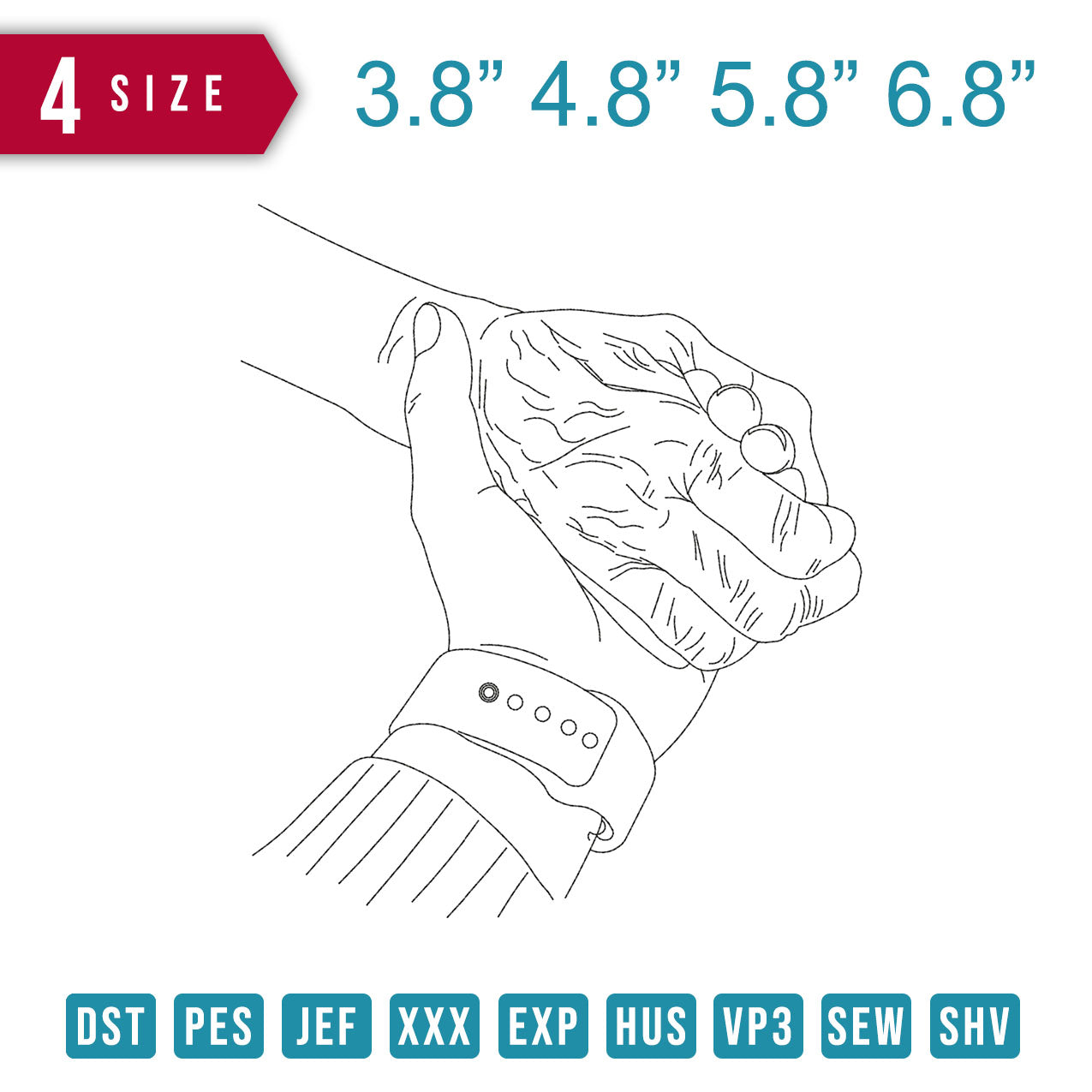 Silhouette Holding Hand Together