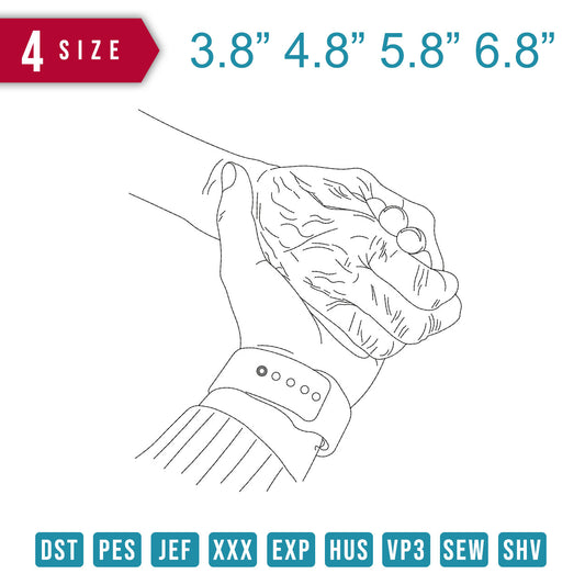 Silhouette Holding Hand Together