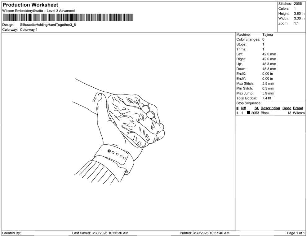 Silhouette Holding Hand Together