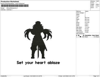Silhouette Kyojuro
