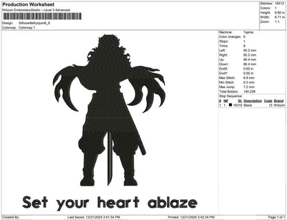 Silhouette Kyojuro
