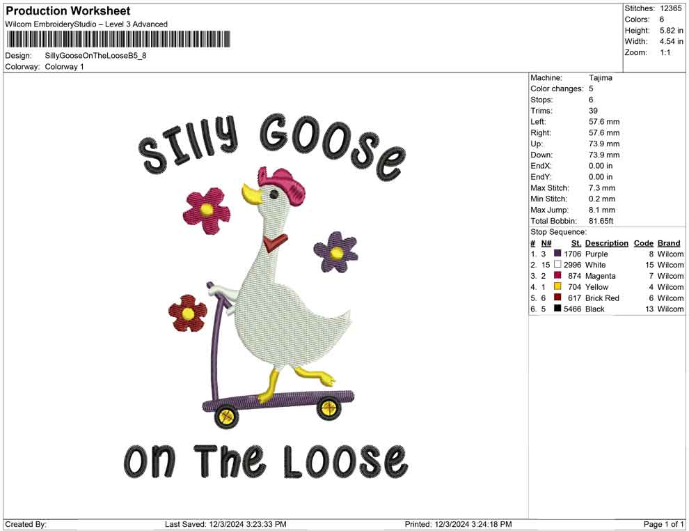 Silly Goose On The Loose B