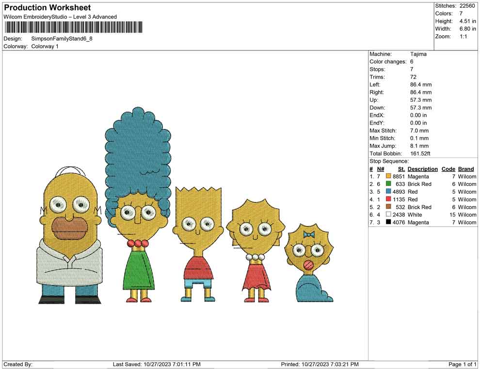 Simpson Family Stand