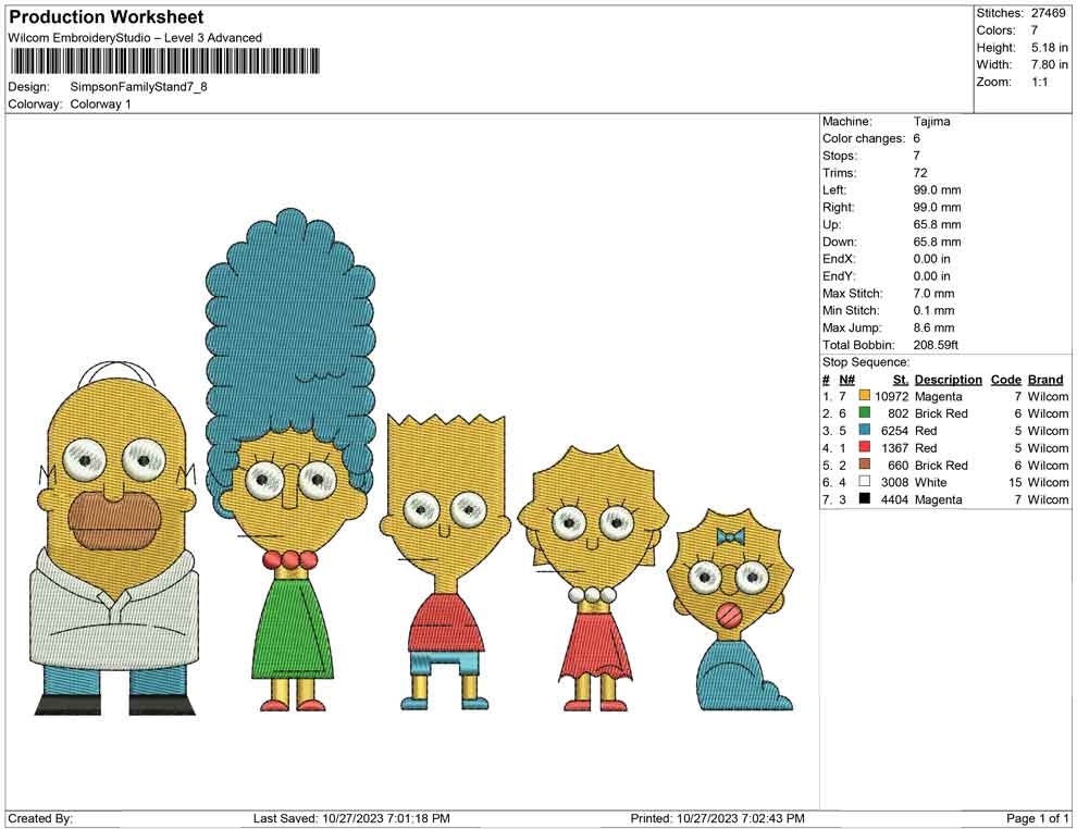 Simpson Family Stand