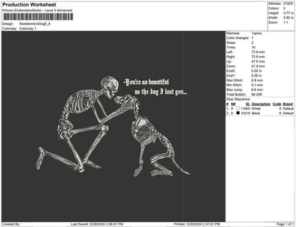 Skeleton And Dog
