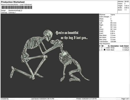 Skeleton And Dog
