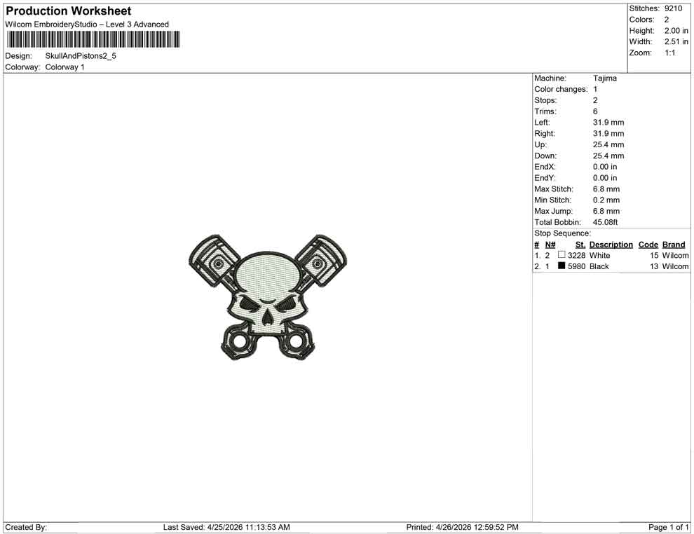 Skull And Pistons