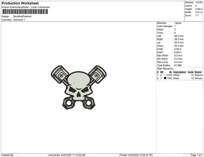 Skull And Pistons