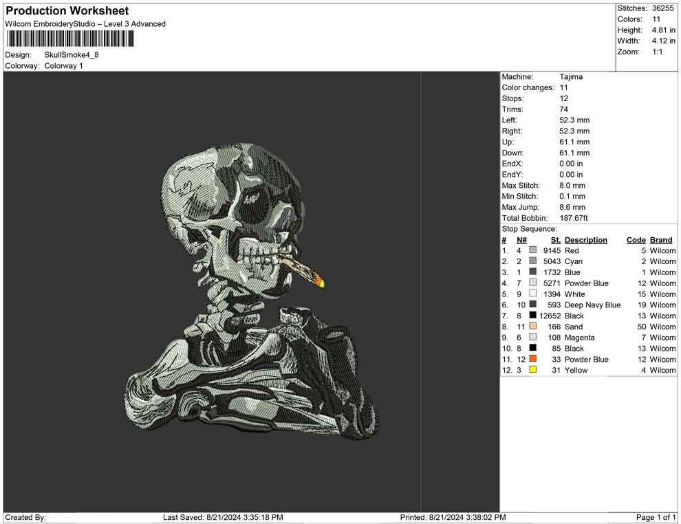 Skull smoke