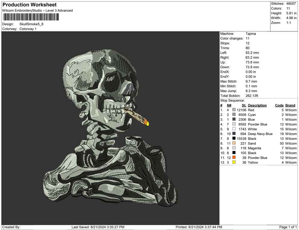 Skull smoke