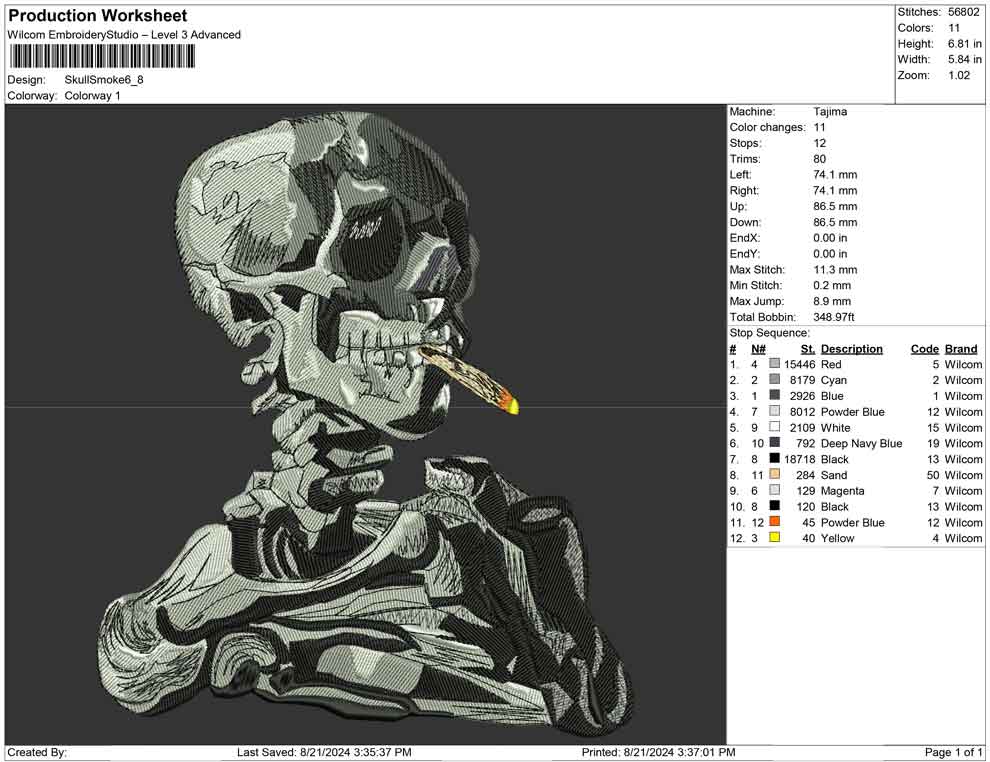 Skull smoke