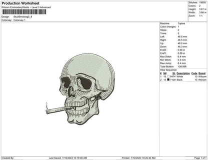 Skull Smoking