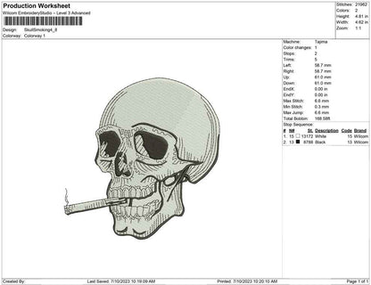 Skull Smoking