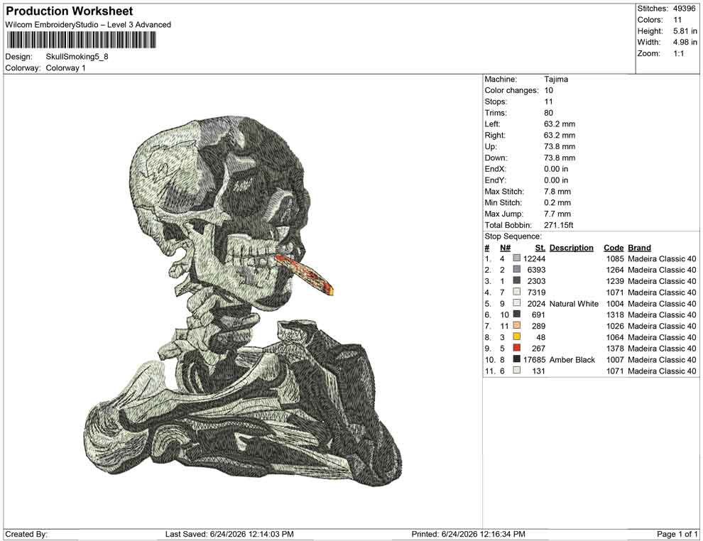 Skull Smoking