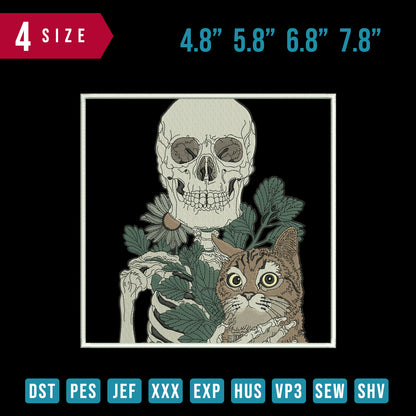 Skull With Cat